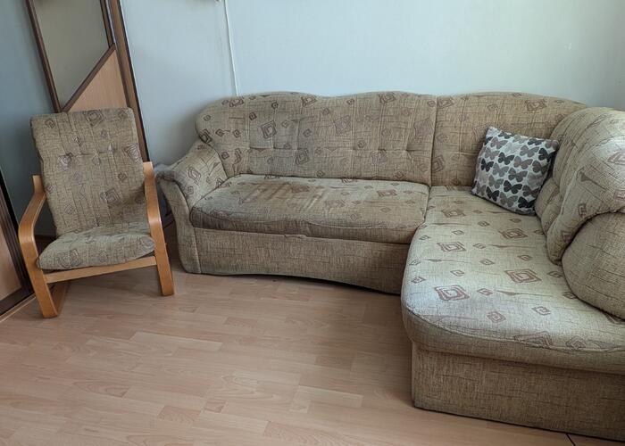 Grajewo ogłoszenia: Kanapa narożna + fotel wymiary kanapy 170cm x 230 cm,...